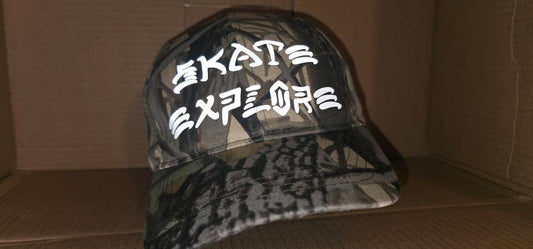 Skate & Explore - camo baseball cap