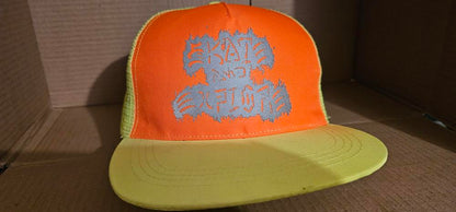 Skate & Explore - orange and yellow mesh cap