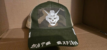 Skate/Spook Explore + Gundam baseball cap