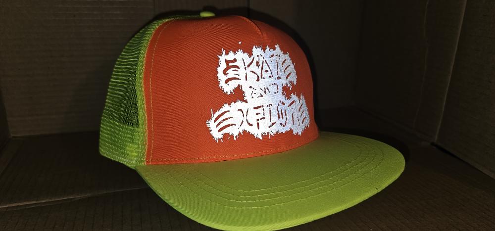Skate & Explore - orange and yellow mesh cap